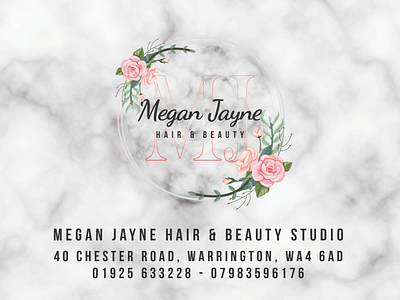 Megan Jane Business Card branding business card design graphic design logo
