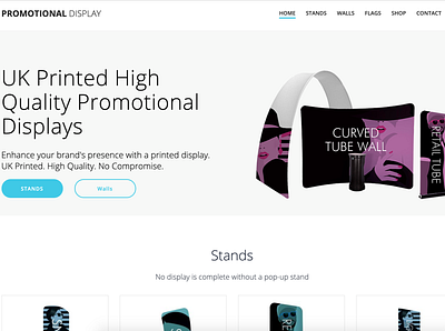 Promotional Display Site branding design graphic design logo site web webdesign website