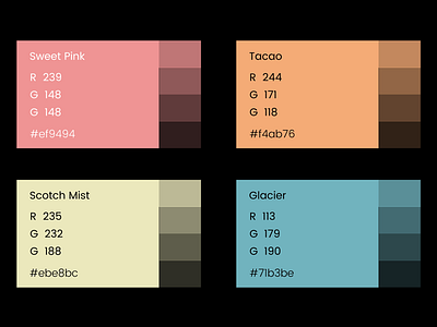 K Color Palette branding cetti color palette packaging