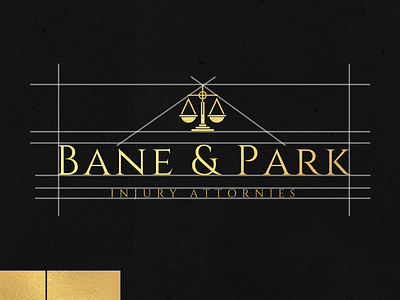 Bane & Park Logo Construction branding cetti design graphic design logo minimal web design
