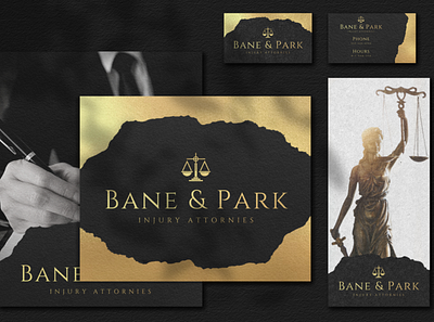 Bane & Park Print Collateral branding cetti design graphic design logo minimal web design webdesign