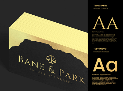 Bane & Park Typography branding cetti design graphic design logo minimal web design webdesign