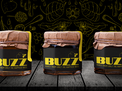 Buzz Honey Packaging Design branding buzz cetti design logo packaging