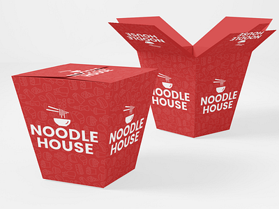 Noodle House Packaging Design cetti design logo noodle house packaging