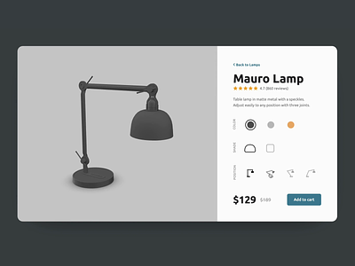 3D Product Customizer | Vectary 3d animation ar configurator custom ecommerce lamp product render shop ui ux vectary