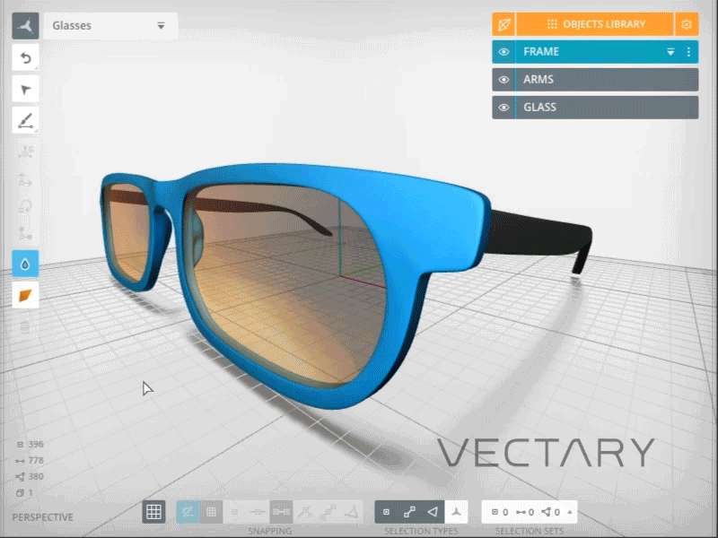 VECTARY | Online 3D modeling tool - 2015 :) 3d 3dprinting design editor glasses material modeling obj plugins shadow tool tools