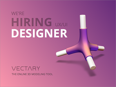 VECTARY is hiring a UX/UI Designer designer hiring slovakia startup ui ux vectary wanted