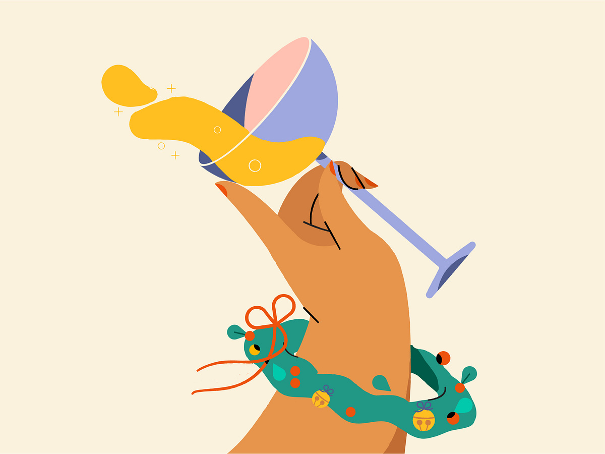 Festive Cheers by Gayane Hakobyan on Dribbble
