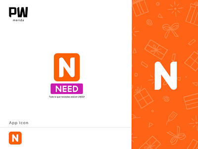 Logo NEED app icon brand design brand identity branding isotype logo logo design logos logotype orange