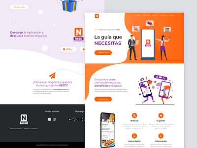 Landing Page - App NEED