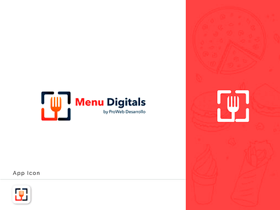 Logo Menu Digitals app icon app icon design brand design brand identity branding isotipo isotype logo logo design logos