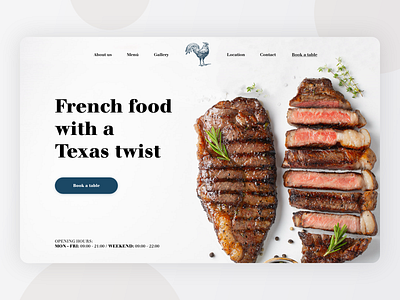 Cover website - Tardif brasserie cover design food header landing langing page meal restaurant design web design webdesign website website design