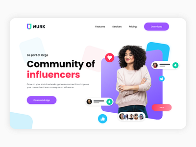 Landing Page Cover - Influencer Platform