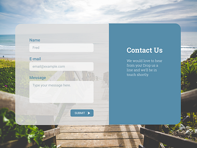 Daily UI #28 Contact Us