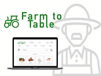 Farm to Table branding contact design illustration logo ui uidesign uxdesign uxui vector