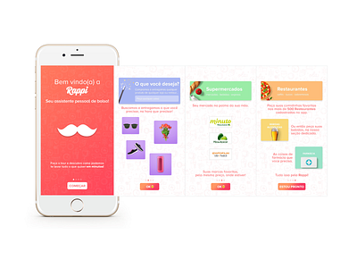 Welcome to Rappi branding design onboarding rappi ui