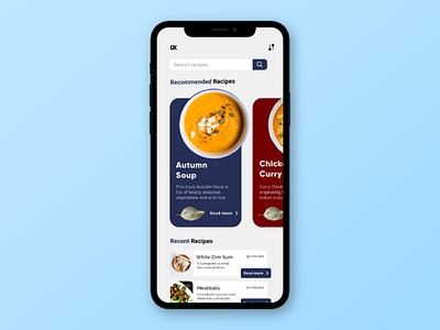 CK Recipe App app app design apple daily dailyui design food mobile app mobile app design phone recipe app ui ux user experience user interface