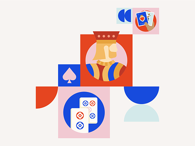 Kick offs art basketball blue design digital art graphic design illustration illustrator mahjong pink red shapes