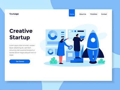 Creative Startup team work vector illustration concept business creative illustration illustration digital modern modernism people rantaucreative rantaustudio startup team