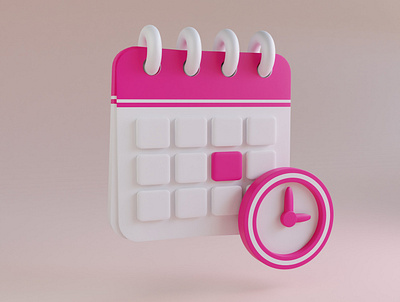 Calendar 3d creative design element graphic design illustration