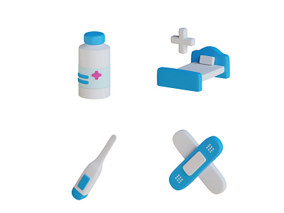 3D Medical Icon Pack 4