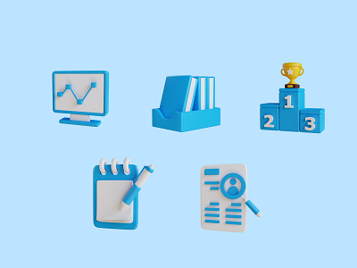 3D Business icon pack 2