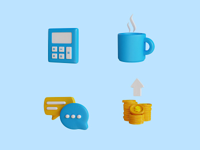 3D Business icon pack 3 3d business creative design element icon