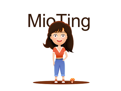 my Self-portrait app design illustration mioting ui