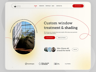 Website Redesign-NewYork Window Fashion clean design landing page startup ui ui design website