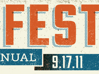 Fest illustration music festival typography