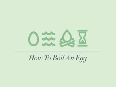 Egg egg fire green greens icons time typography water
