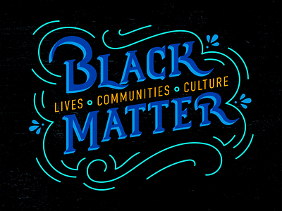 Black Lives Matter blacklivesmatter blm blue design graphic handlettering illustration illustrator lettering letters print type typogaphy typographic