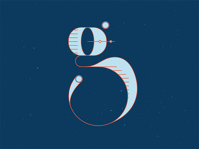 36 Days of Type - G 36 days of type 36daysoftype blue contrast design graphic hand drawn hand lettering handlettering illustration illustrator lettering letters orange series vector