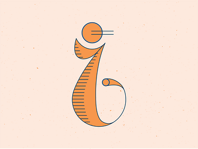 36 Days of Type I 36 days of type 36daysoftype blue design graphic graphicdesign hand drawn handlettering illustration illustrator lettering letters orange series vector