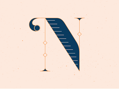 36 Days of Type N 36 days of type 36daysoftype 36daysoftype14 blue design graphic hand draw handlettering illustration illustrator letter lettering lettern letters series vector