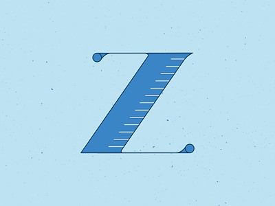 36 Days of Type Z 36 days of type 36daysoftype blue design graphic graphicdesign handlettering illustration illustrator lettering series type typeface typogaphy vector