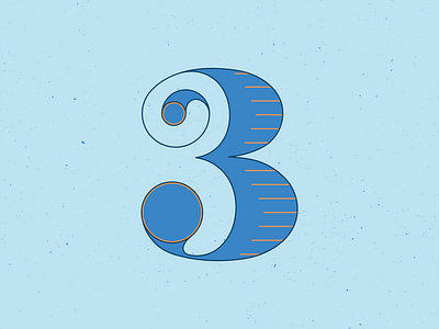 36 Days of Type 3 36 days of type 36daysoftype blue design graphic handlettering illustration illustrator letters numbers type typeface typography vector