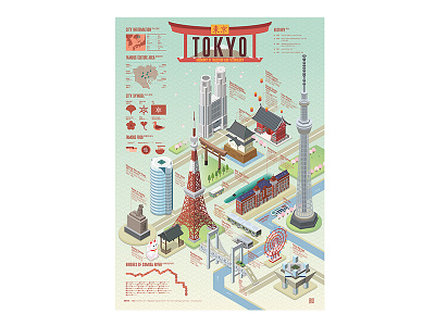 2105 TOKYO data visualization design editorial design graphic design illustration infographic logo poster streeth ui