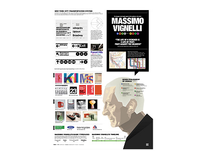 2203_Massimo Vignelli 203x data visualization design editorial design graphic design infographic poster streeth