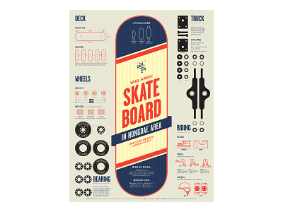 Skate Board data visualization design editorial design graphic design illustration infographic poster skate board streeth typography