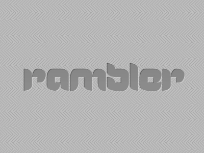 Rambler chat grey identity logo texture