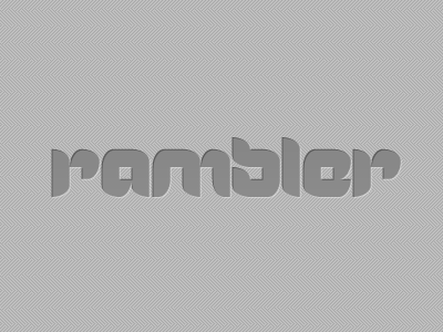 Rambler chat grey identity logo texture