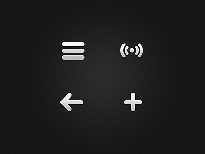 Navigate activity add back dark flyout grey icon ios menu metal navigation task