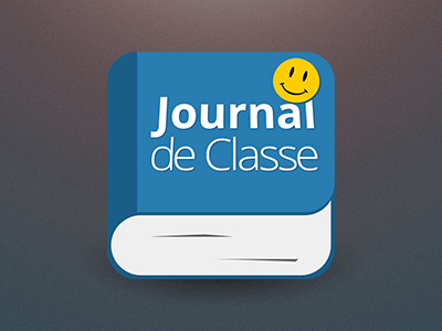 Journal de Classe agenda book debuts flat icon iphone journal ui