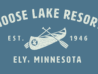Moose Lake Resort canoe distressed ely minnesota est 1946 moose lake resort paddles resort tee design tee shirt vintage