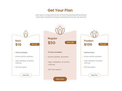 Pricing Table Design meditation plan price pricing pricing plan pricingtable table website yoga
