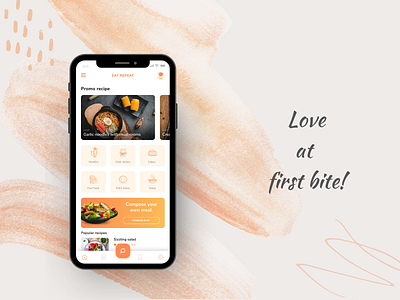 Food App UI - 1 app design eat food food app foodie mobile app mobile design mobile ui ui