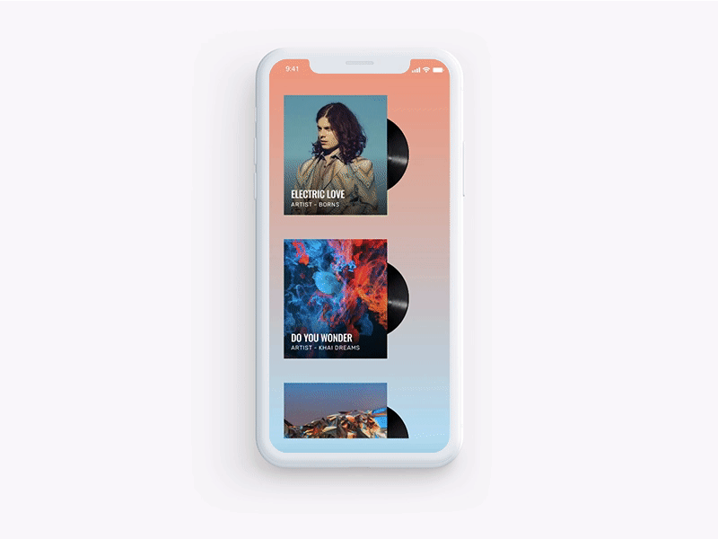 Music Player App Interaction