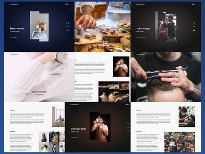 Portfolio chef design hairdresser photographer photography portfolio web design webdesign website website design