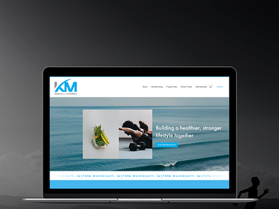 KM Fitness and Nutrition sqaurespace webdesign website